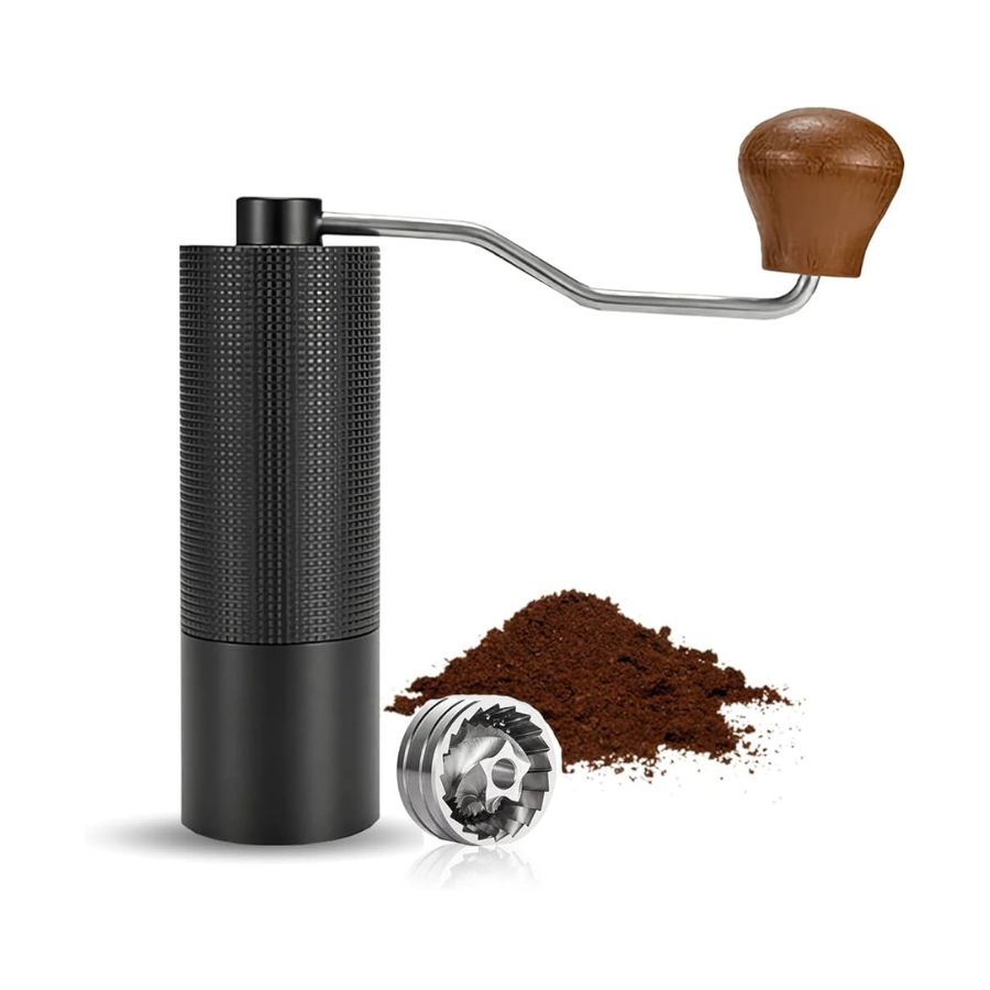 Adjustable-Manual-Hand-Grinder-Stainless-Steel-Conical-Burr-Grey.jpg Adjustable Manual Hand Grinder - Stainless Steel Conical Burr (Grey) - Image 1