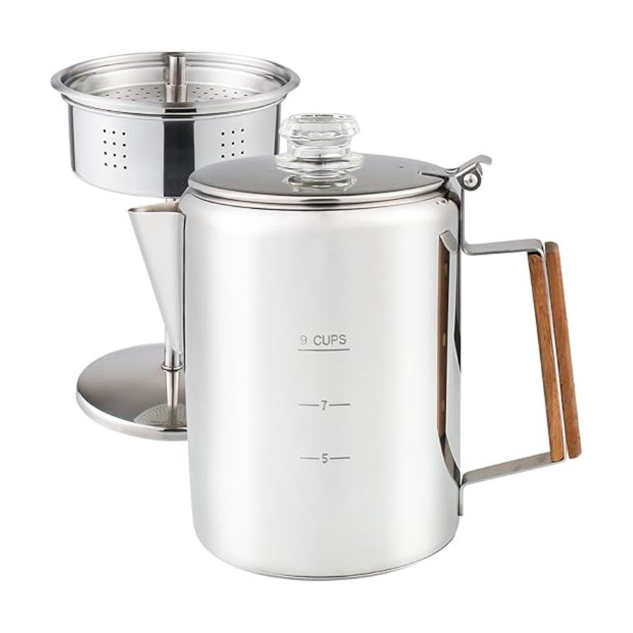 Double-Wall-Stainless-Steel-French-Press-Coffee-Maker-800ml.jpg Double Wall Stainless Steel French Press Coffee Maker - 800ml - Image 1