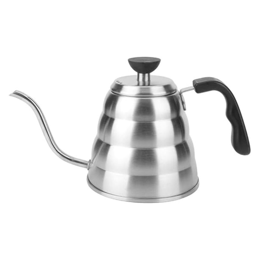 Stainless-Steel-Pour-Over-Coffee-Kettle-with-Thermometer.jpg Stainless Steel Pour Over Coffee Kettle with Thermometer - Image 1